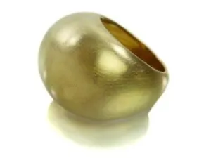 18K Gold Plated Sugar Loaf Dome Ring