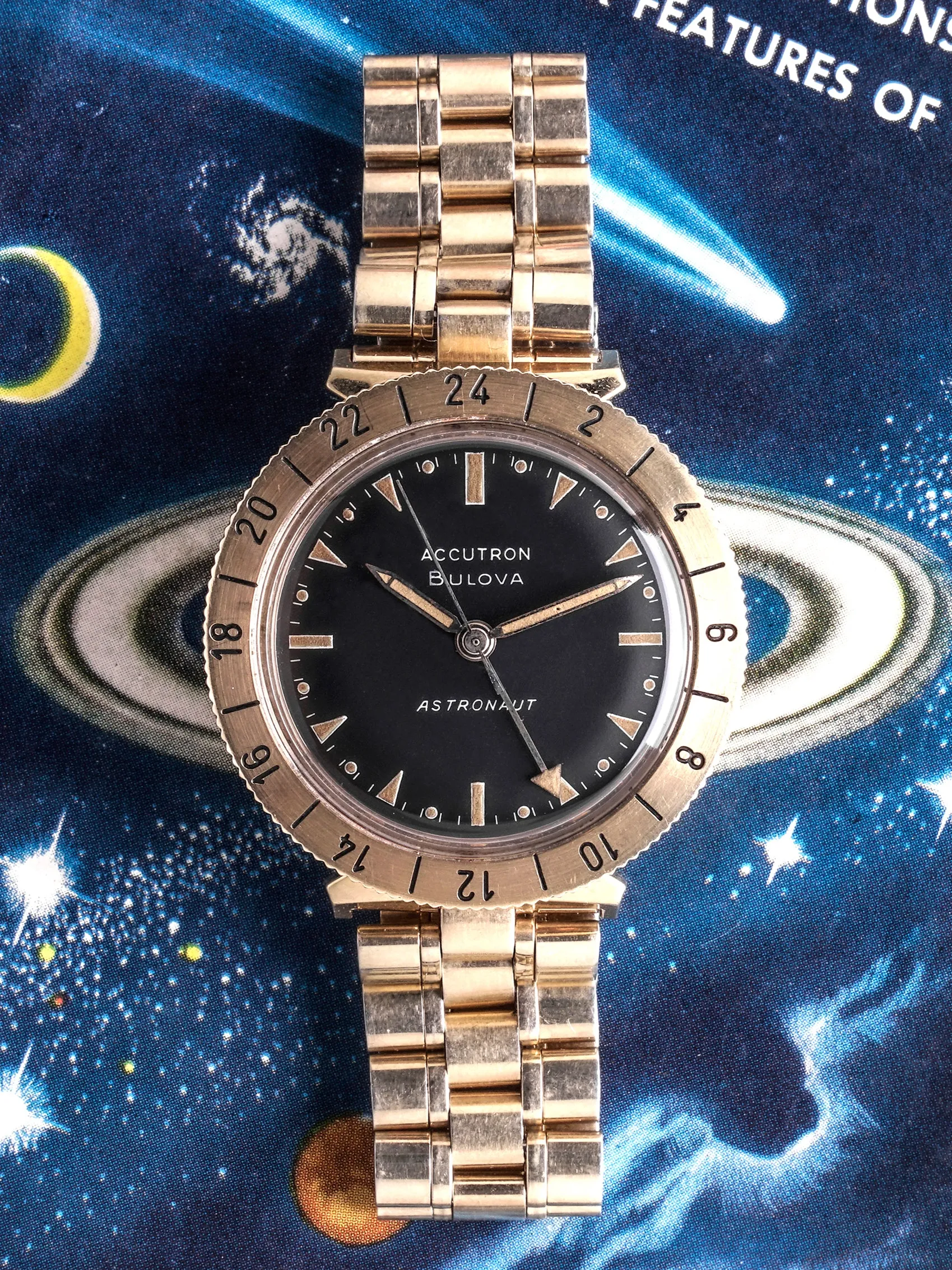 1965 Gold Bulova Accutron Astronaut GMT
