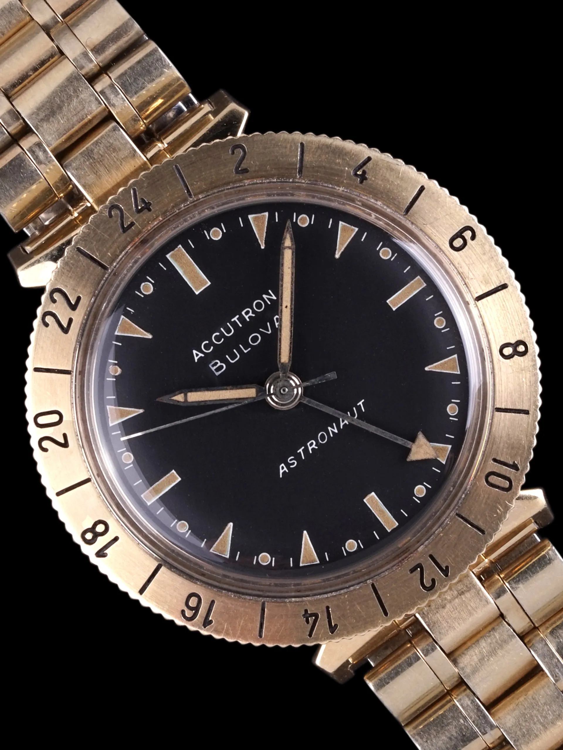 1965 Gold Bulova Accutron Astronaut GMT