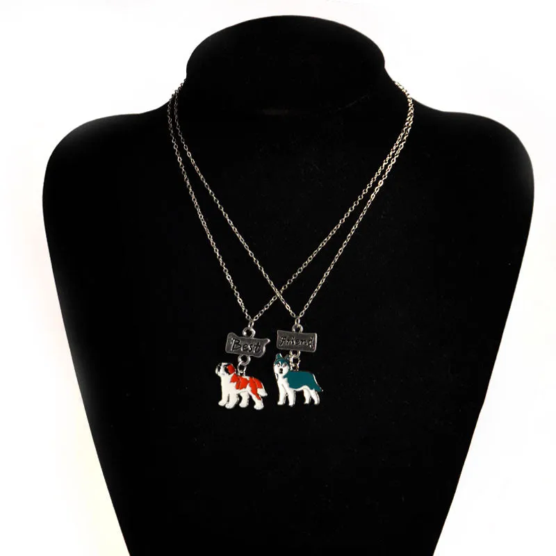 2PCS/SET husky Pendant
