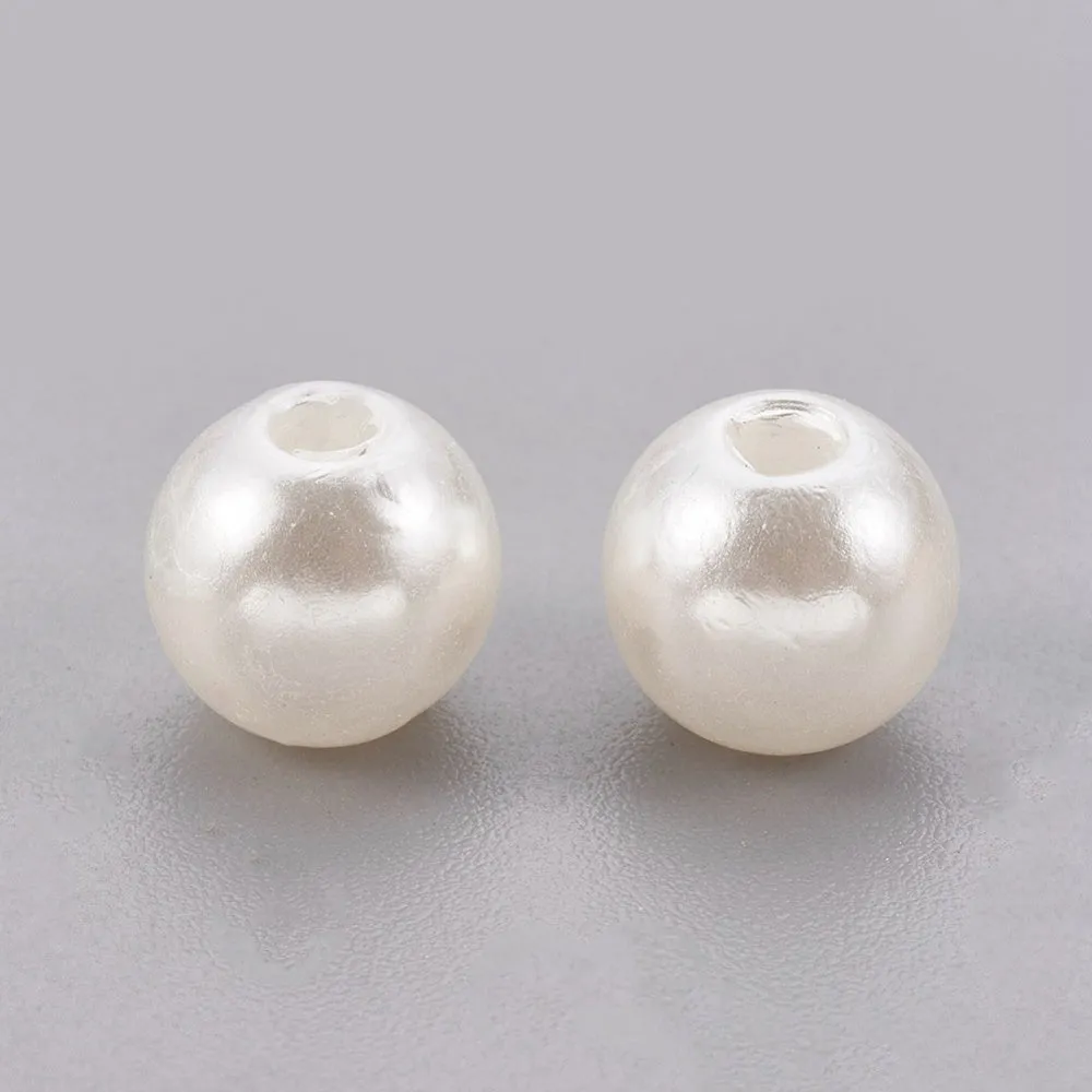 6mm Acrylic Pearls (100) - Cream