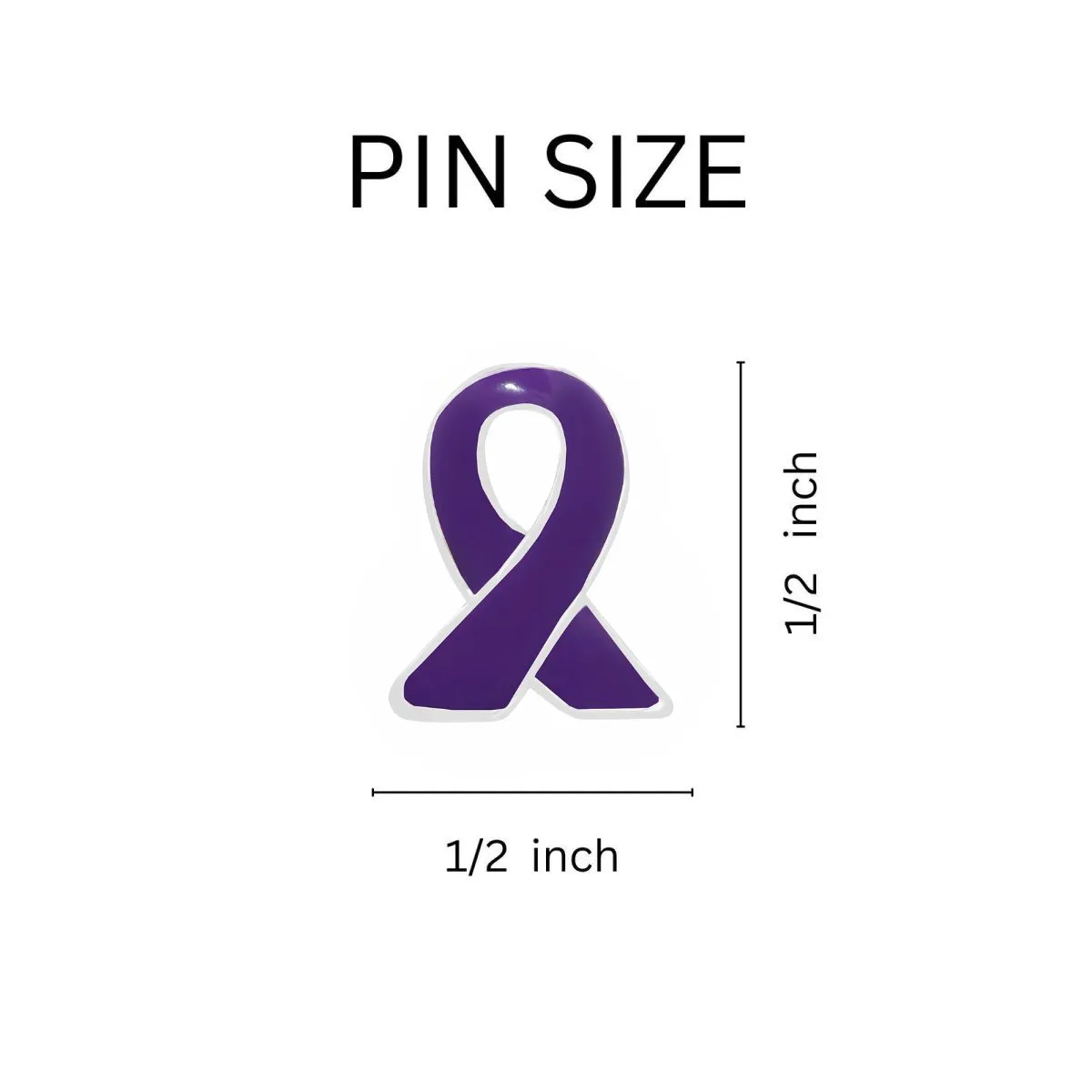 Alzheimer's Ribbon Lapel Pins
