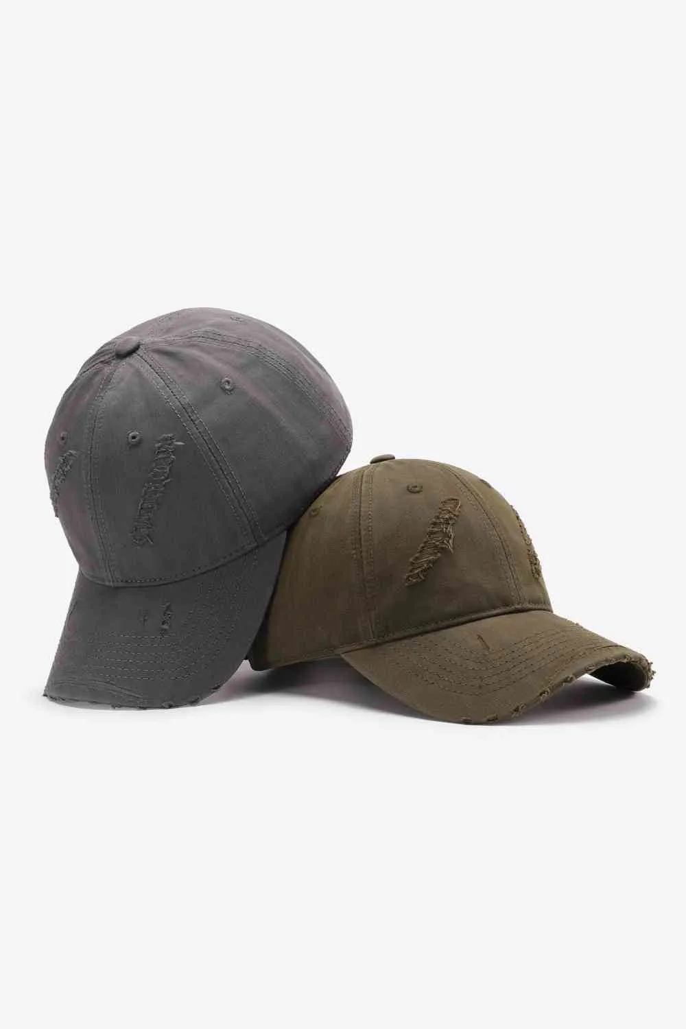 Basic Distressed Adjustable Baseball Cap