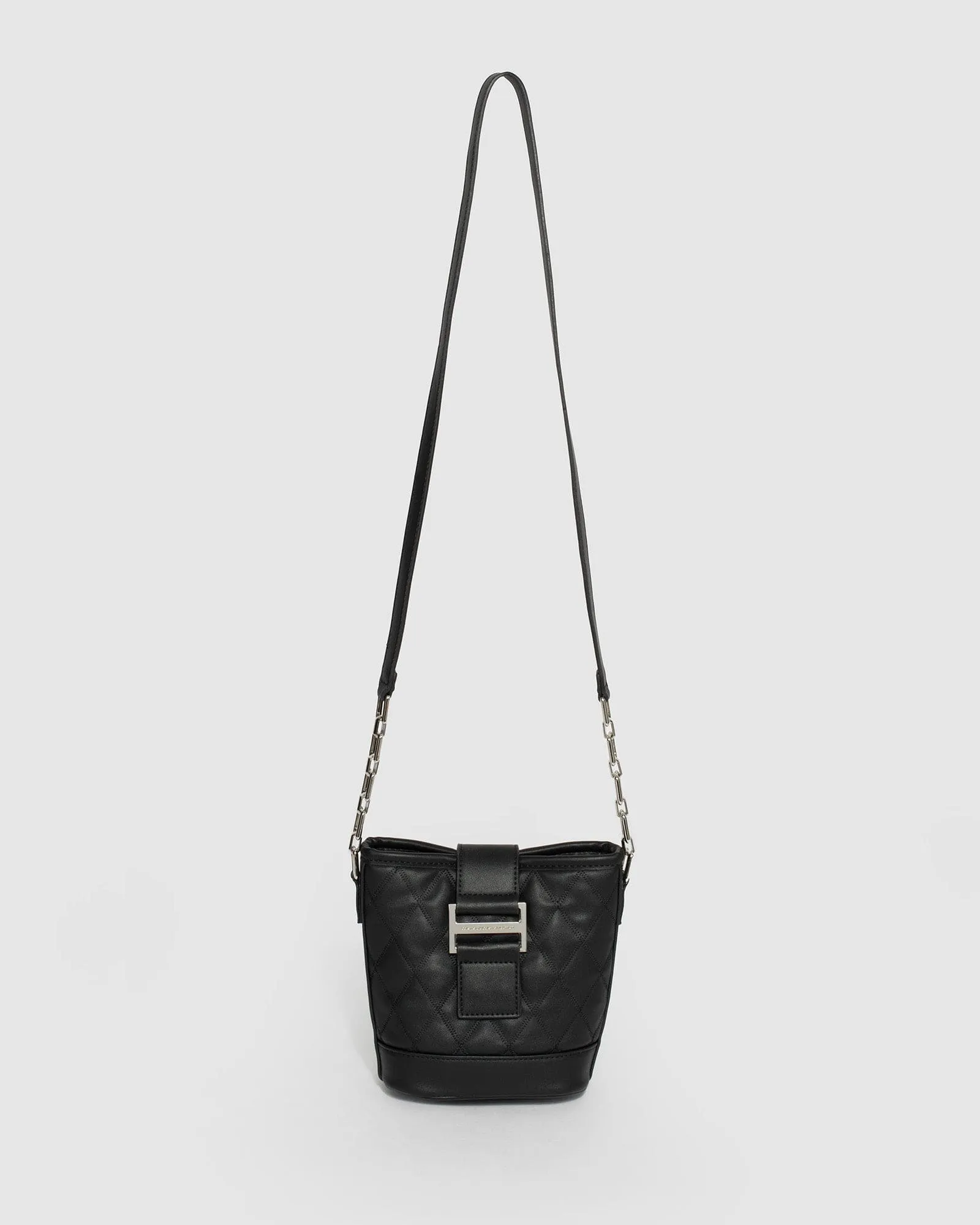 Black Demi Quilt Crossbody Bag