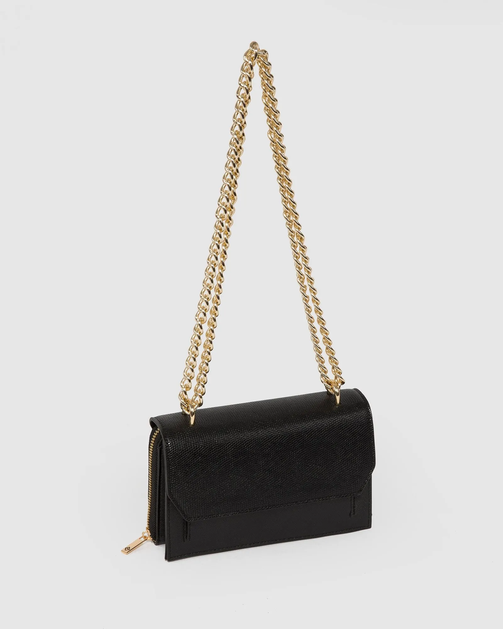 Black Harper Chain Crossbody Bag