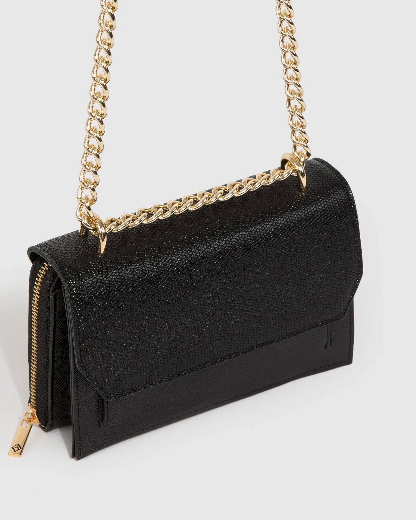 Black Harper Chain Crossbody Bag