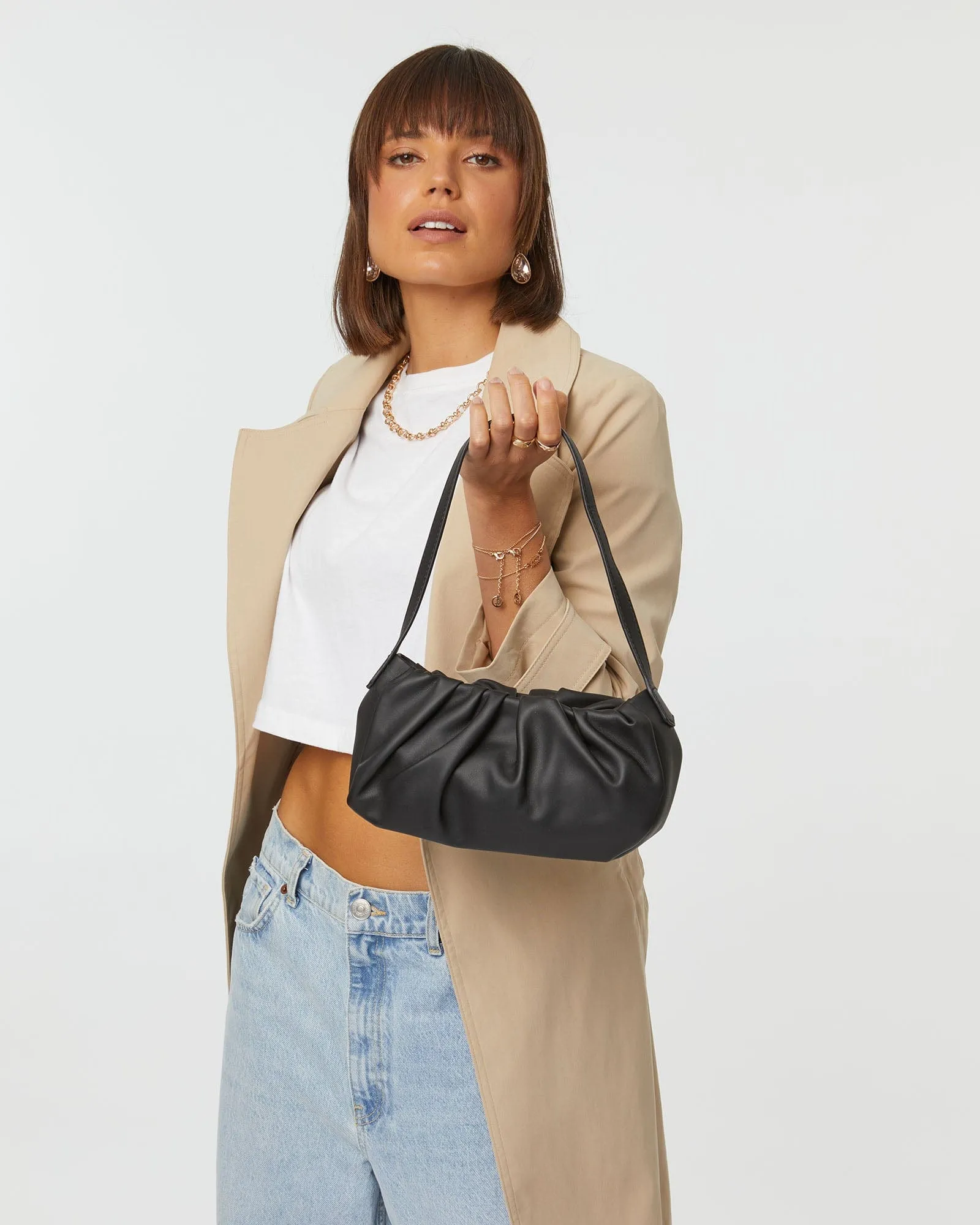 Black Tilly Baguette Bag