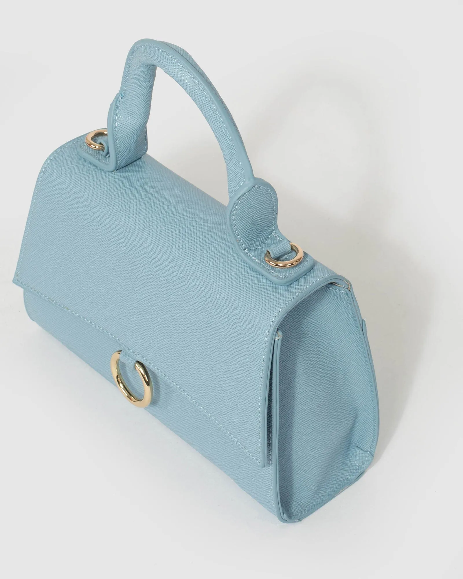 Blue Coraline Top Handle Bag
