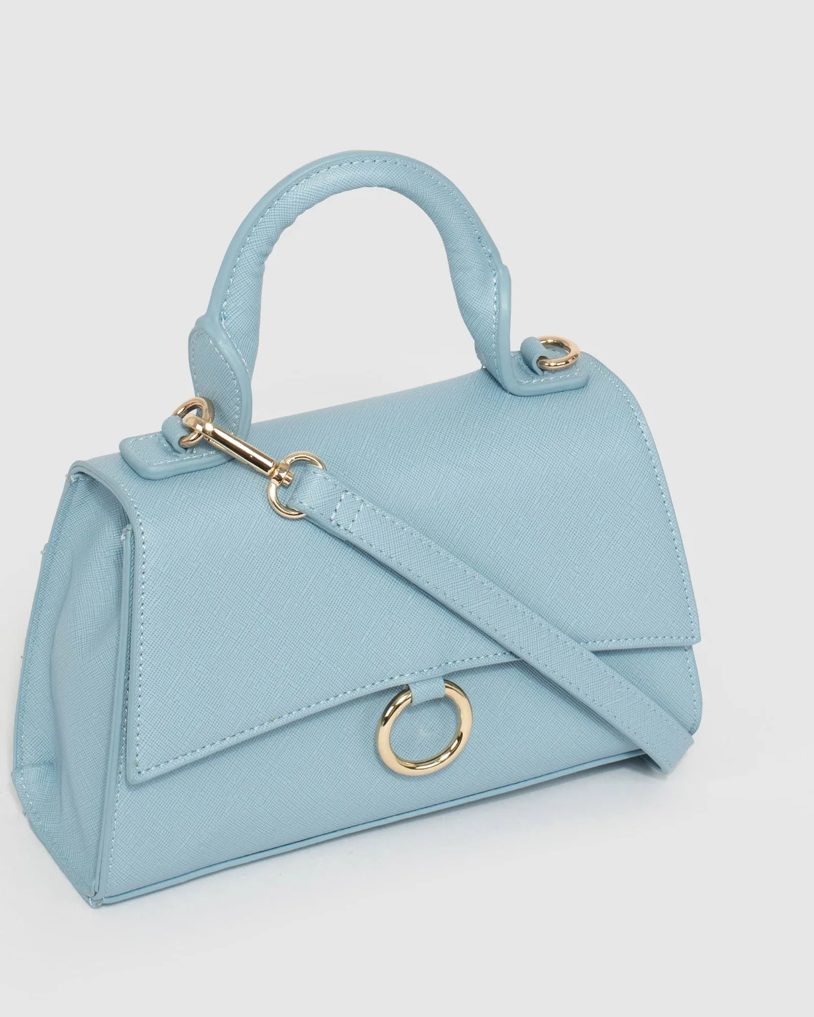 Blue Coraline Top Handle Bag