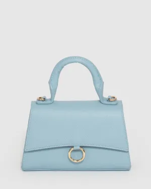 Blue Coraline Top Handle Bag