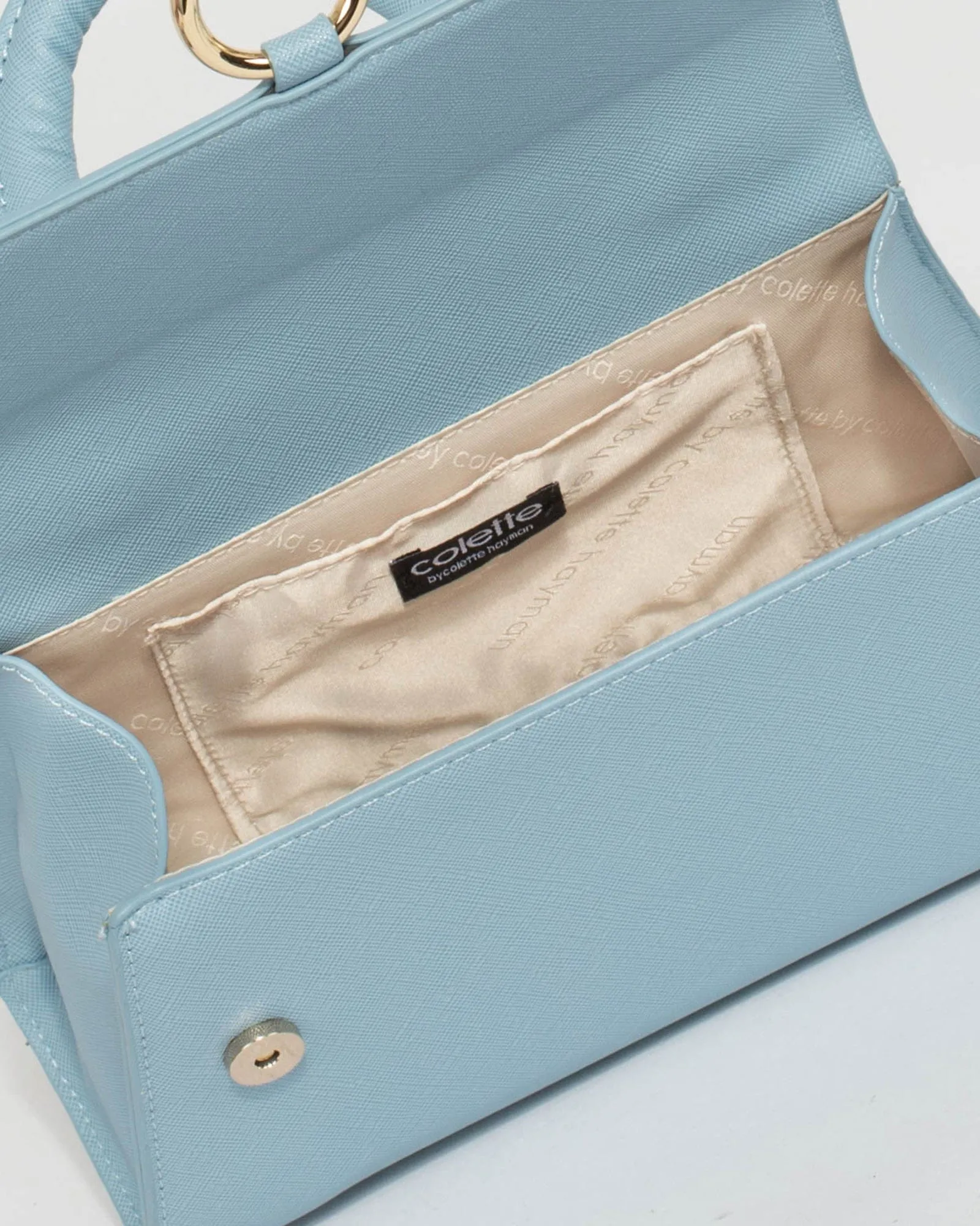 Blue Coraline Top Handle Bag