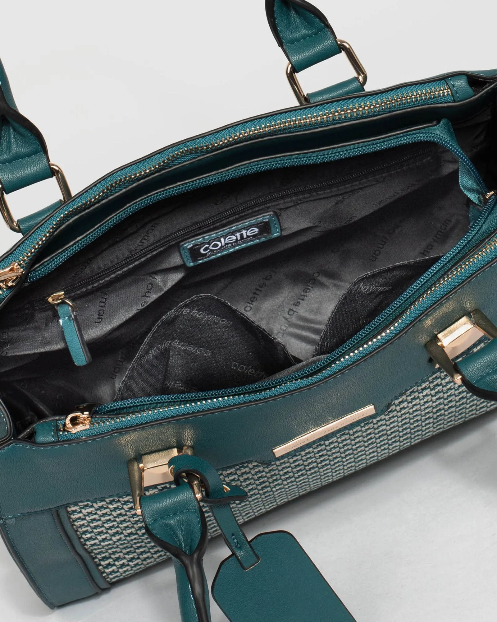 Blue Fabiana Multi Compartment Tote Bag