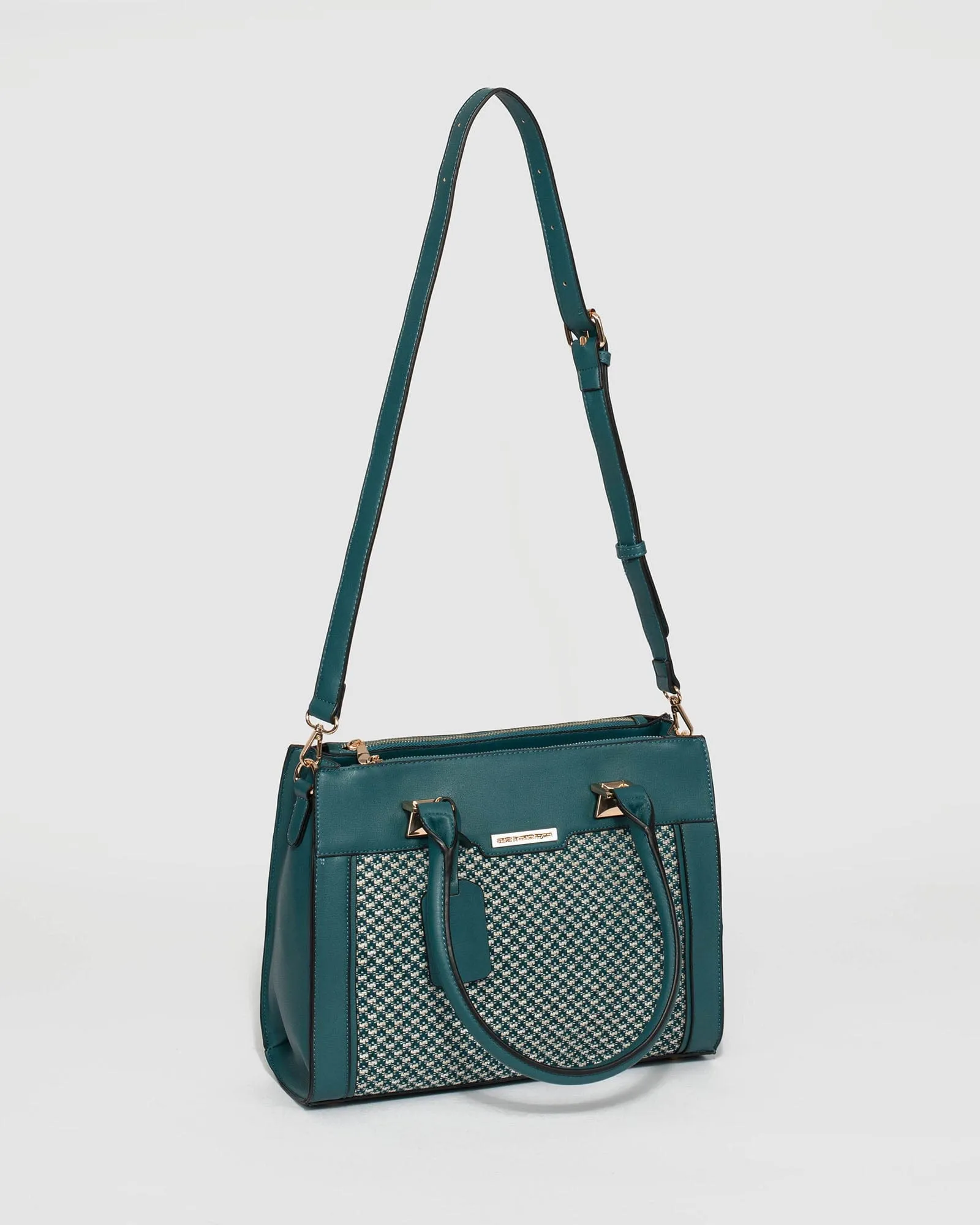 Blue Fabiana Multi Compartment Tote Bag