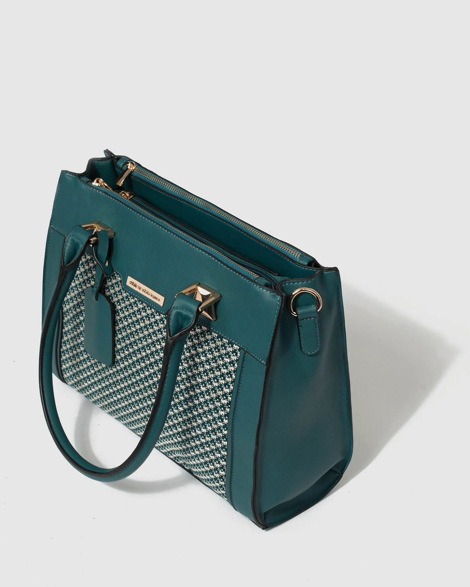 Blue Fabiana Multi Compartment Tote Bag