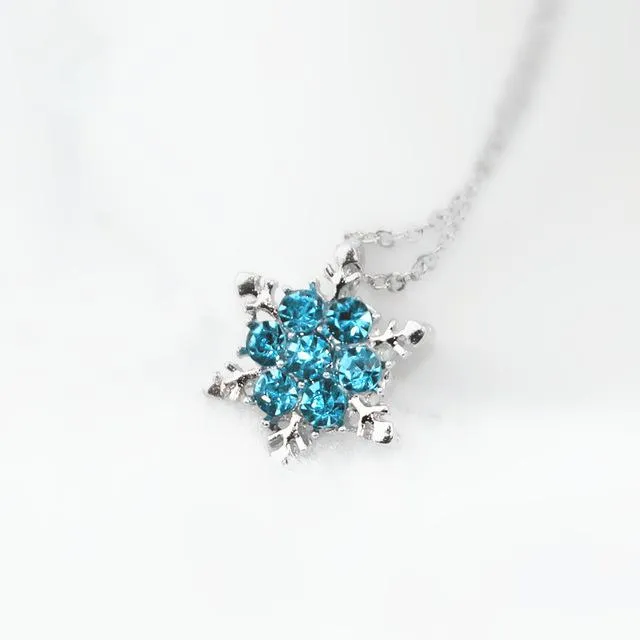 Blue Rhinestone Necklace