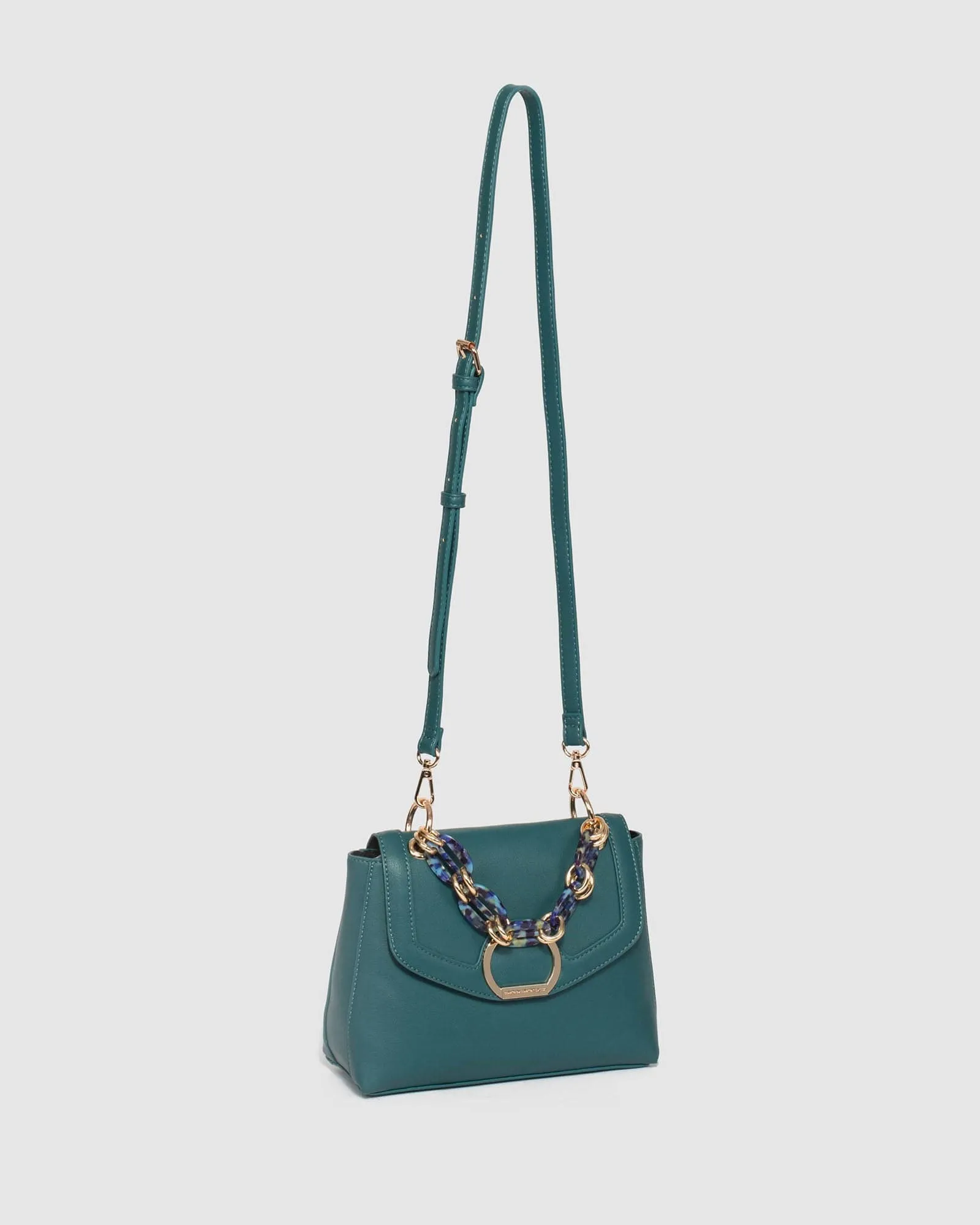 Blue Tracy Chain Mini Bag