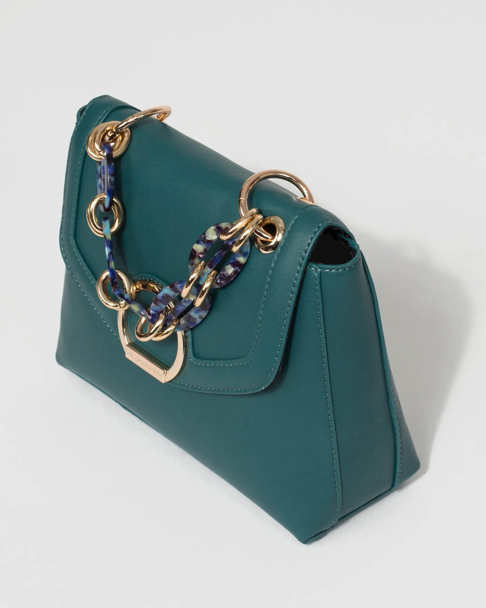 Blue Tracy Chain Mini Bag