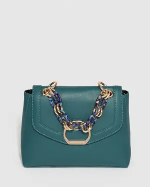 Blue Tracy Chain Mini Bag