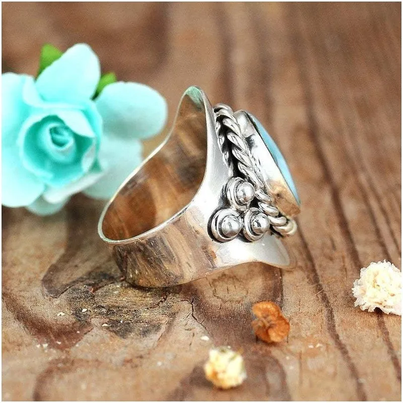 Bohemian Green Gem Ring