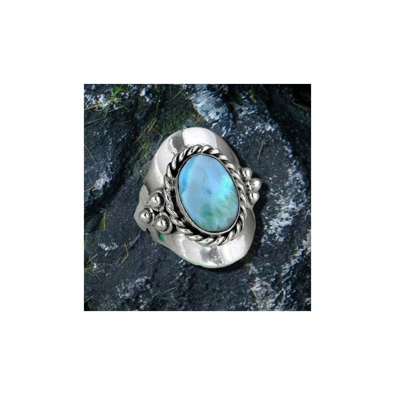 Bohemian Green Gem Ring