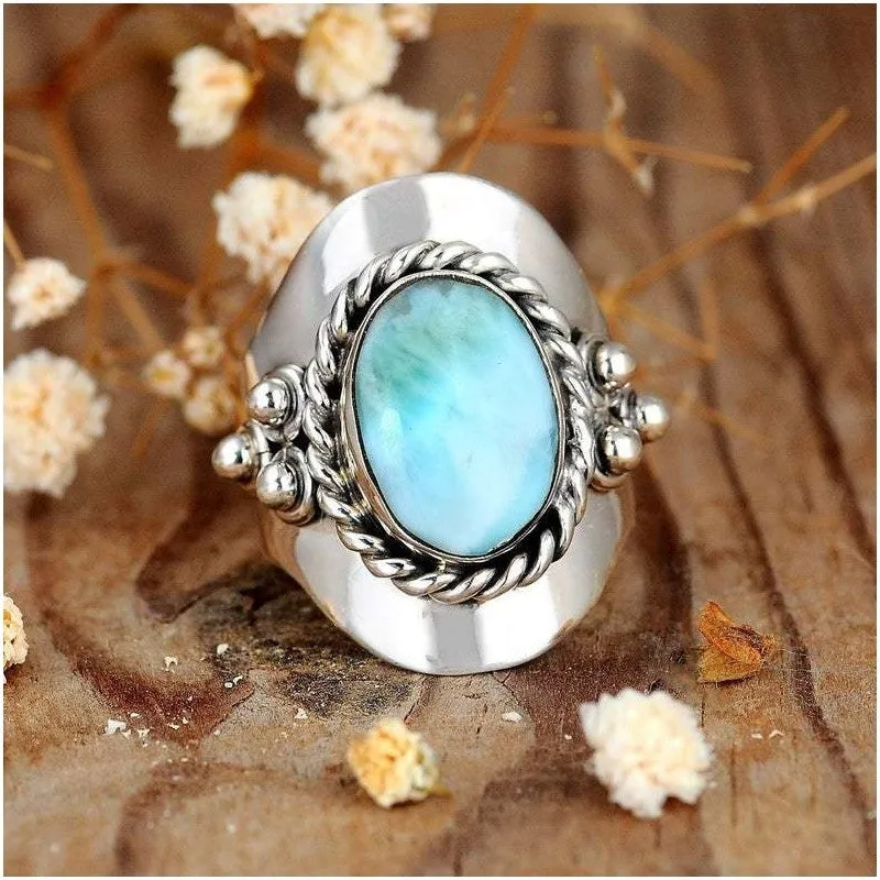 Bohemian Green Gem Ring