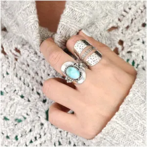 Bohemian Green Gem Ring