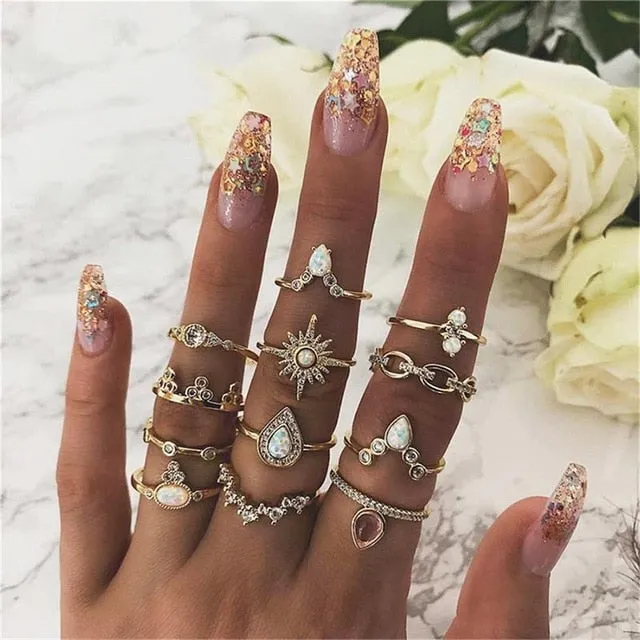 Bohemian Ring Set