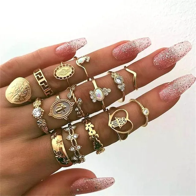 Bohemian Ring Set