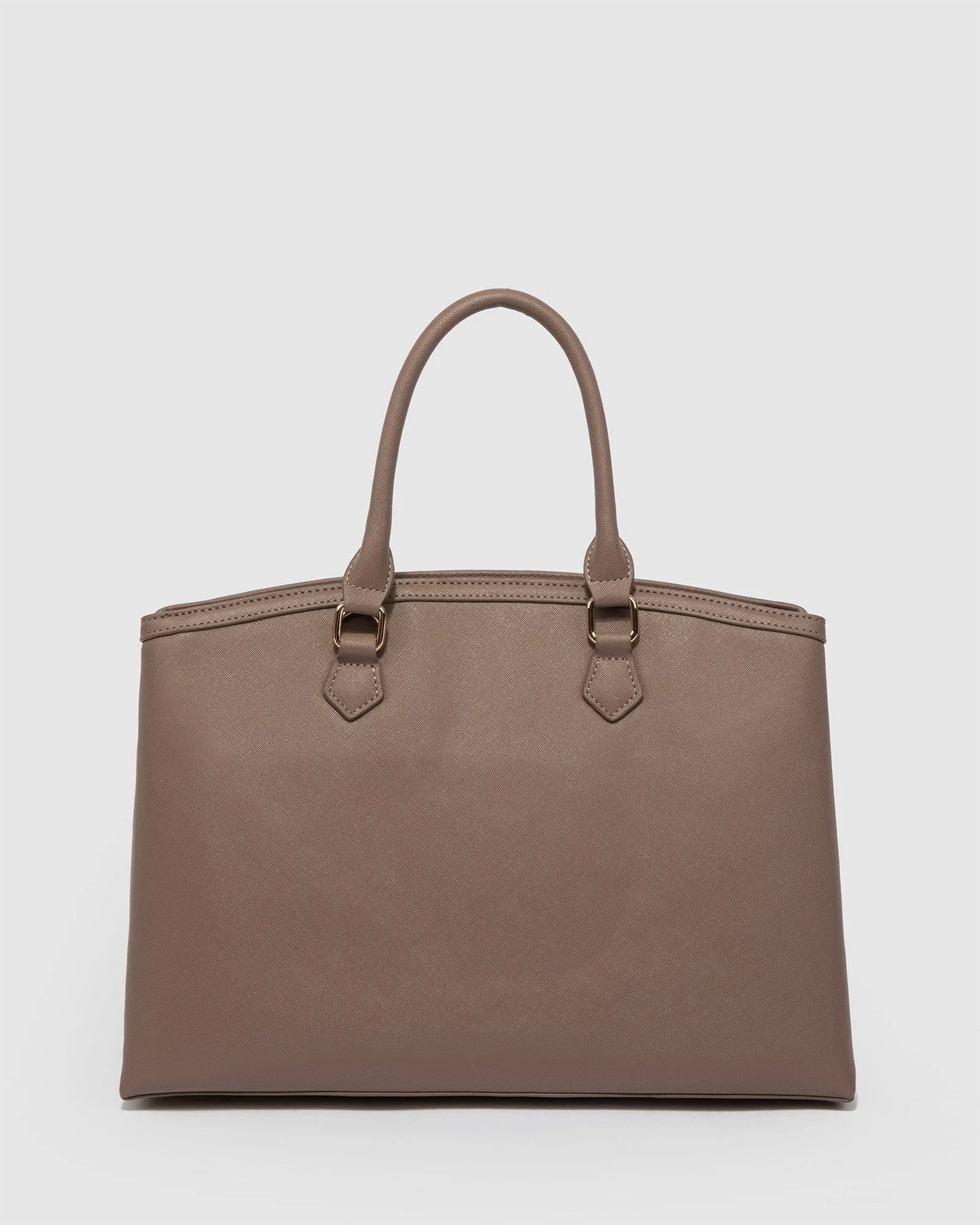 Brown Blair Rounded Tote Bag