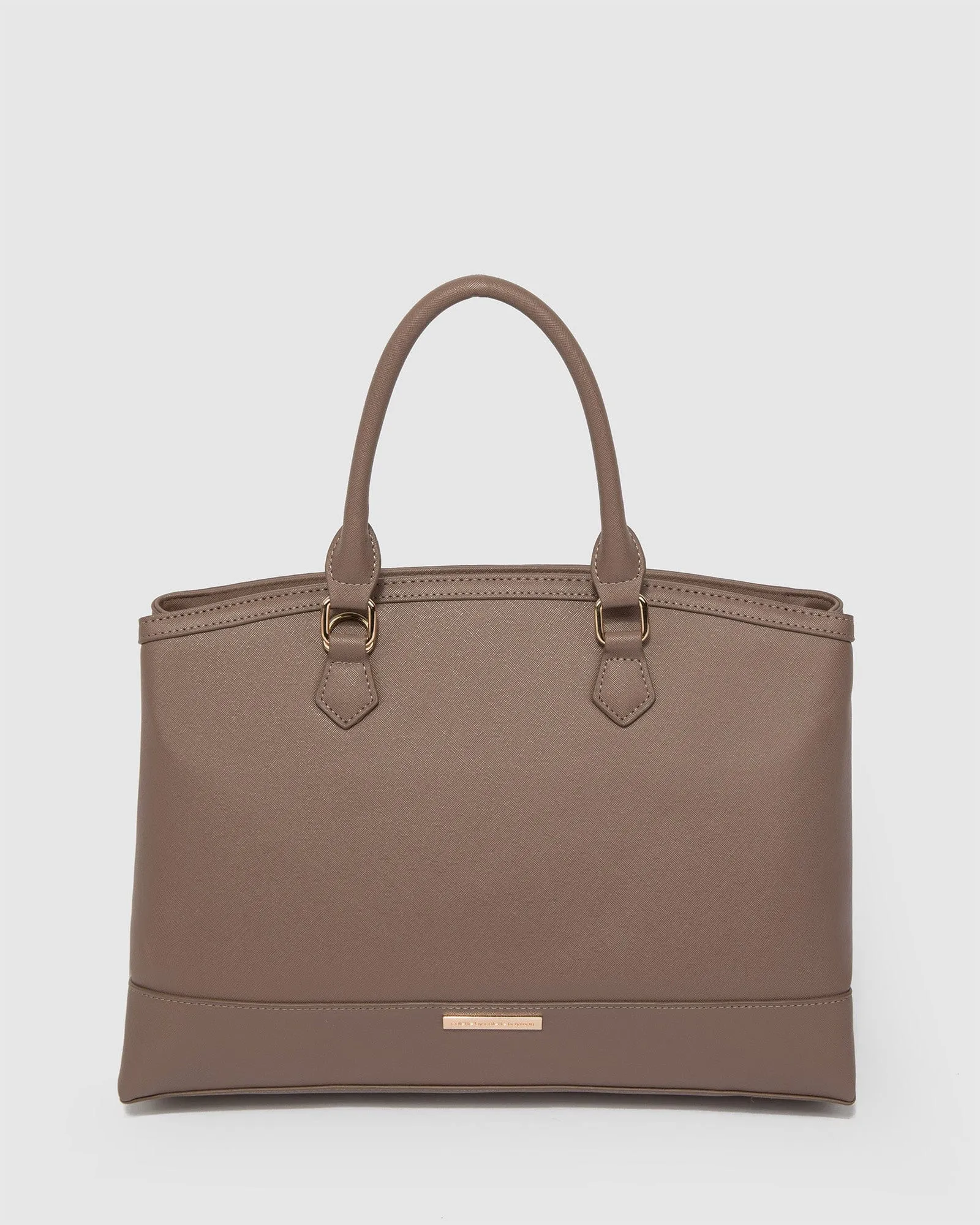 Brown Blair Rounded Tote Bag