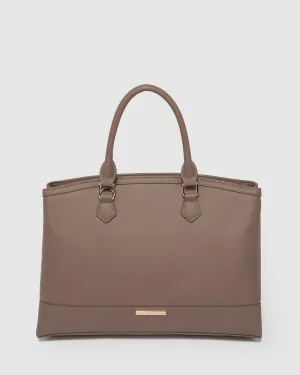 Brown Blair Rounded Tote Bag