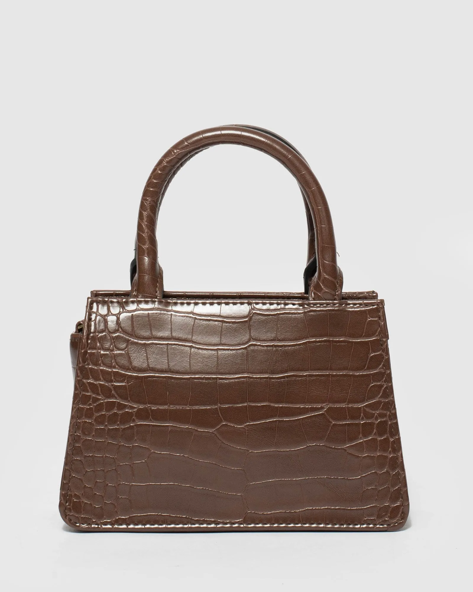 Brown Danica Lock Mini Bag