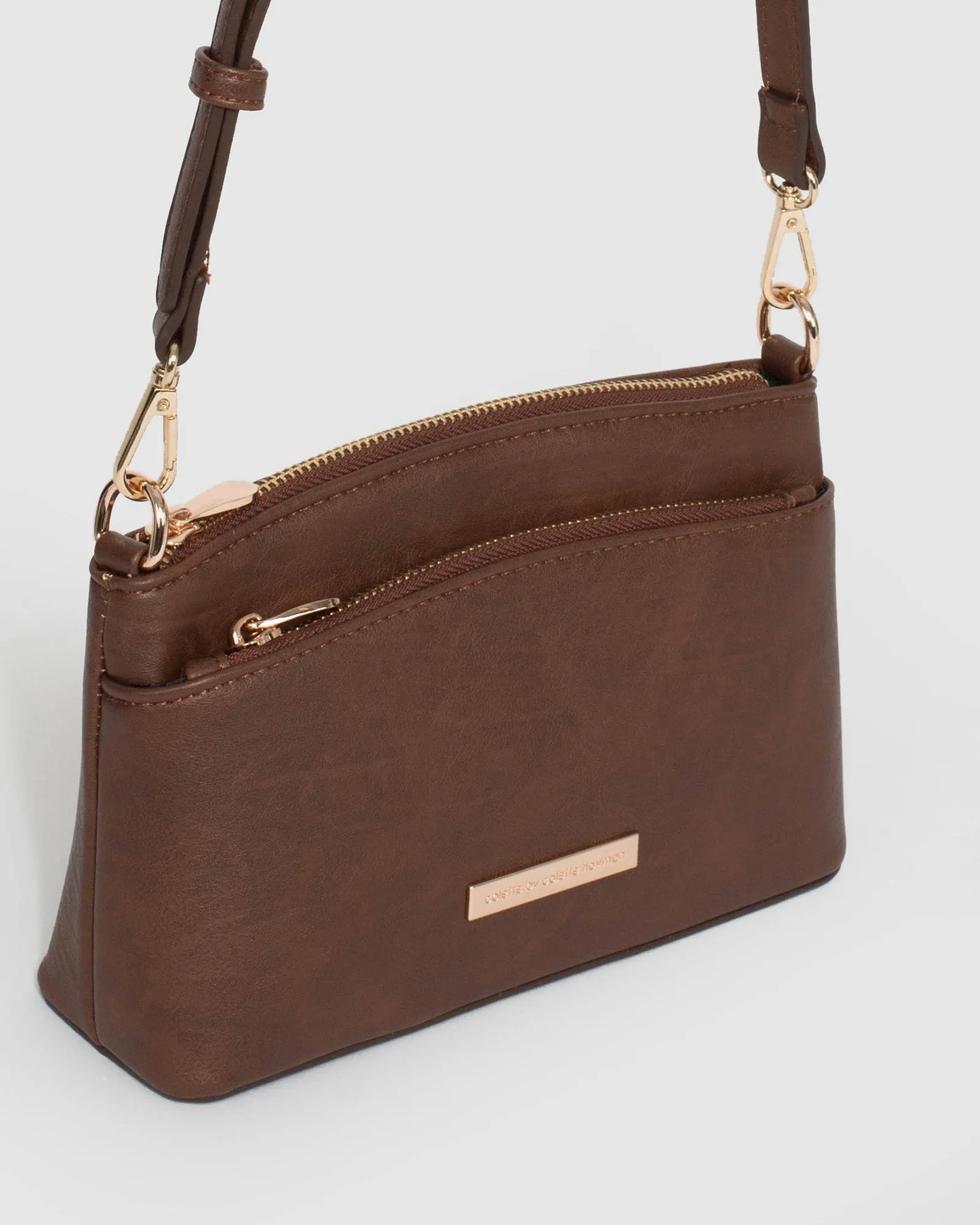 Brown Yaffa Crossbody Bag