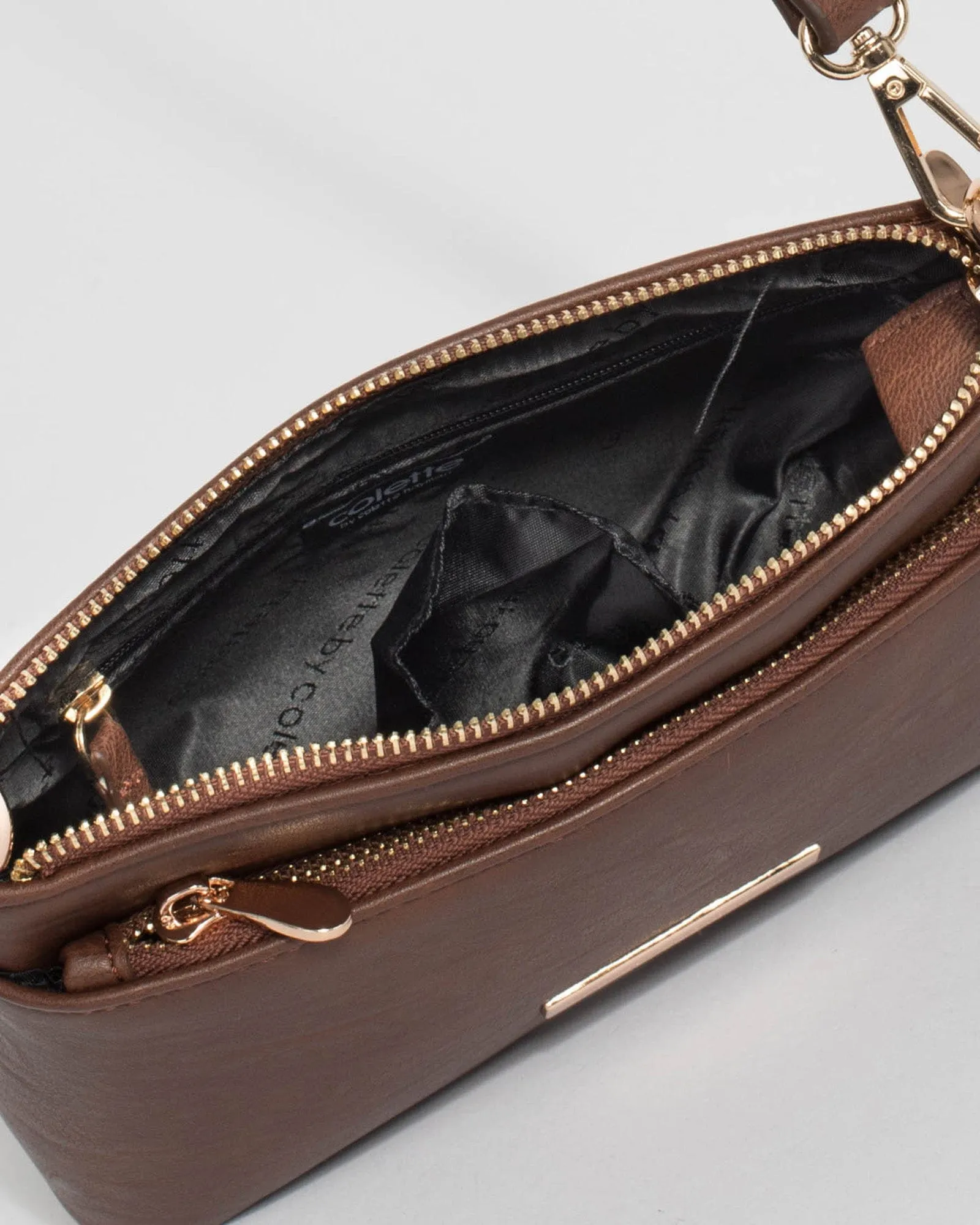 Brown Yaffa Crossbody Bag