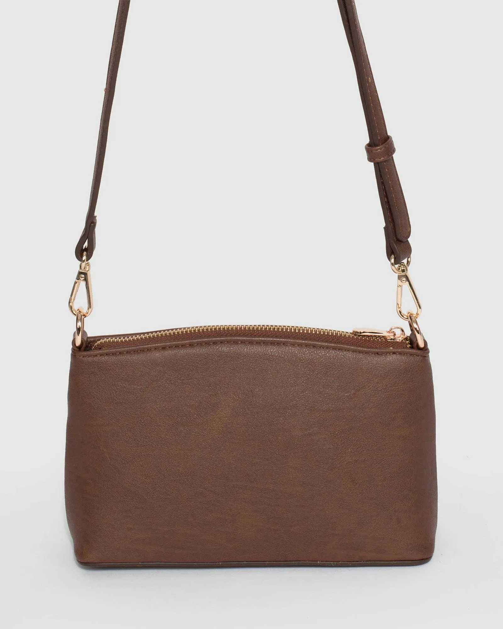 Brown Yaffa Crossbody Bag
