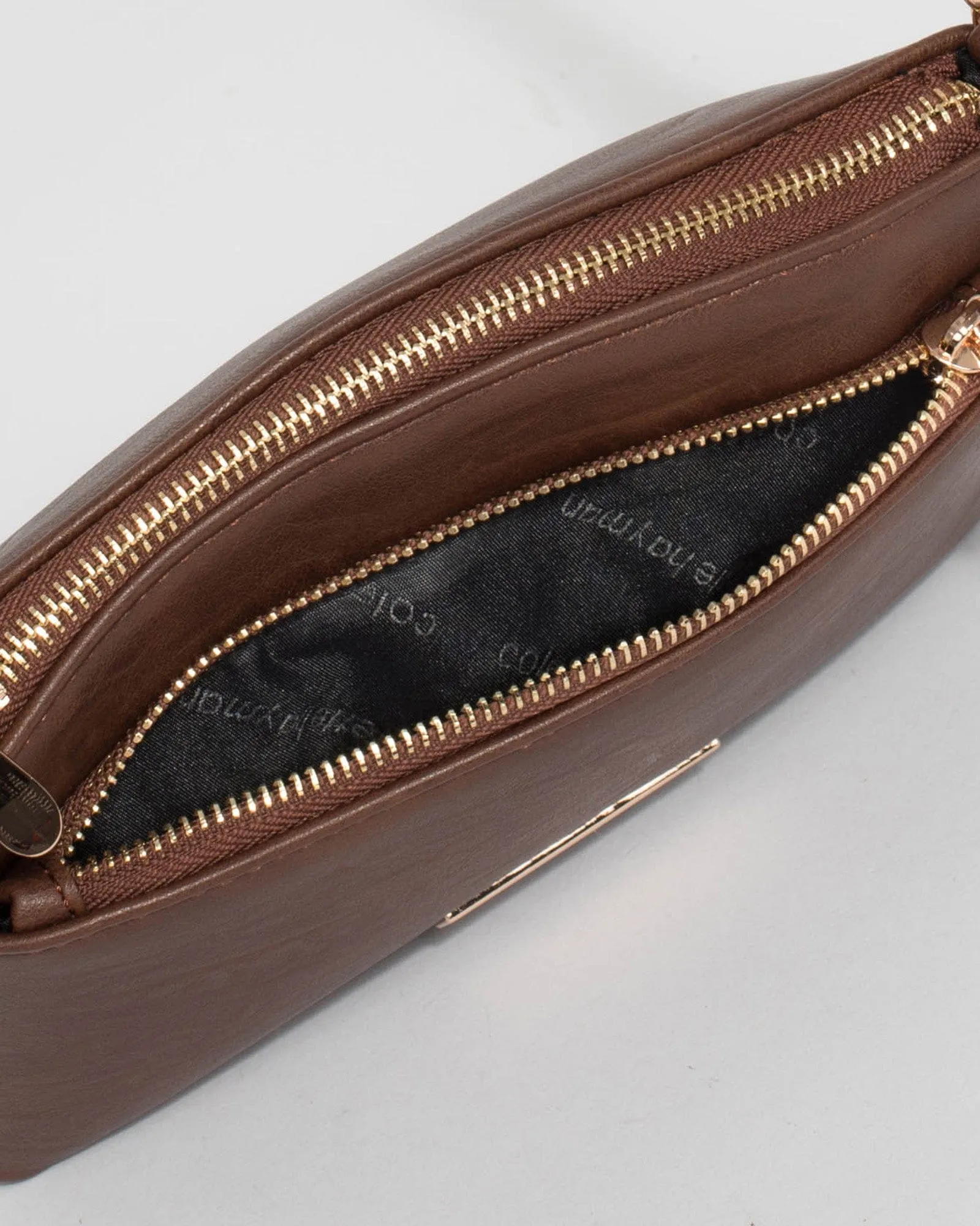 Brown Yaffa Crossbody Bag