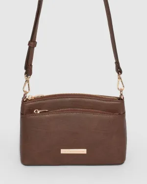 Brown Yaffa Crossbody Bag