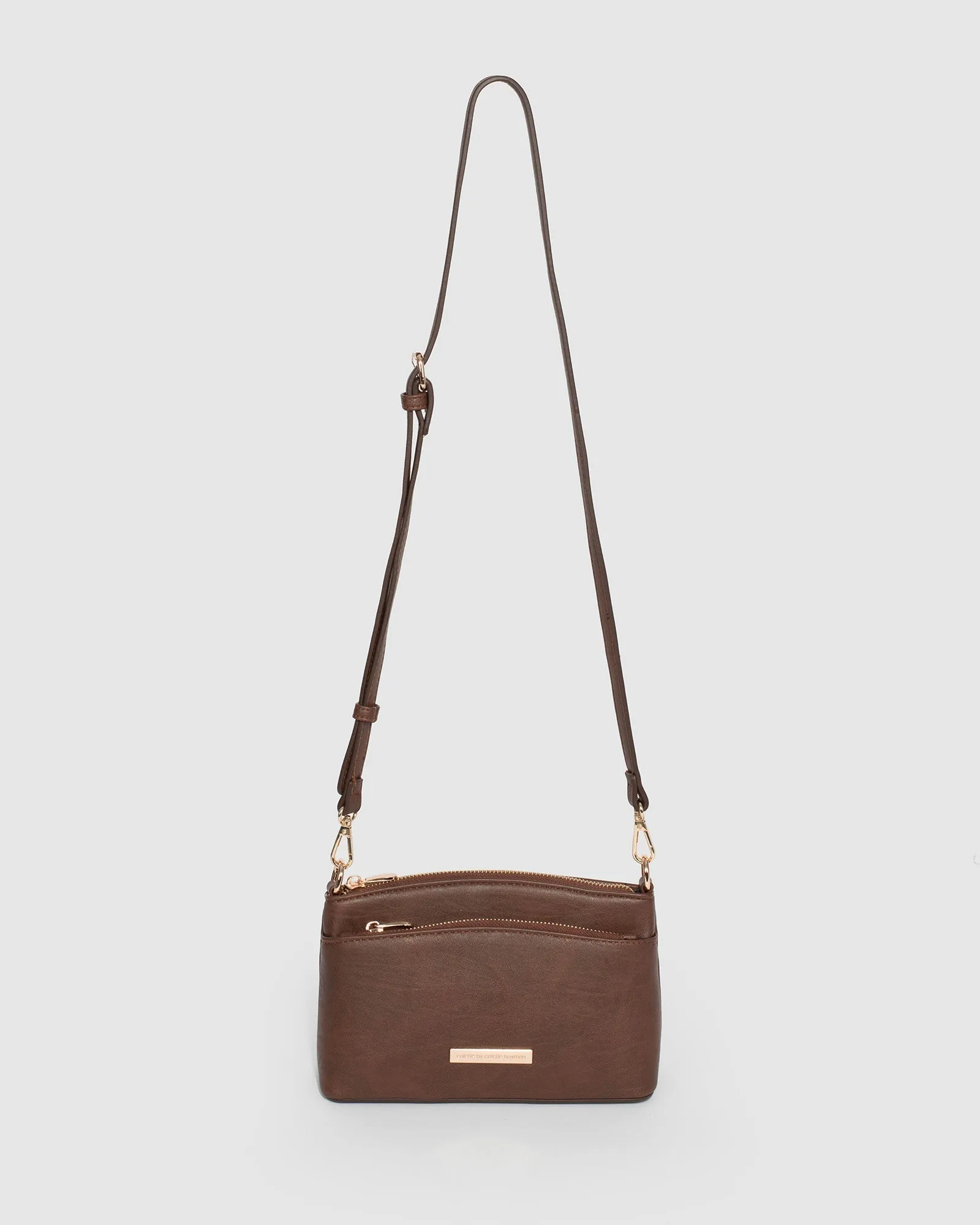 Brown Yaffa Crossbody Bag
