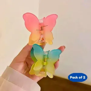butterfly pastel Clutcher for girls kids (Pack of 2 , Multicolor)