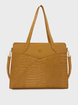 Cabo Laptop Satchel Large Handbag Ochre