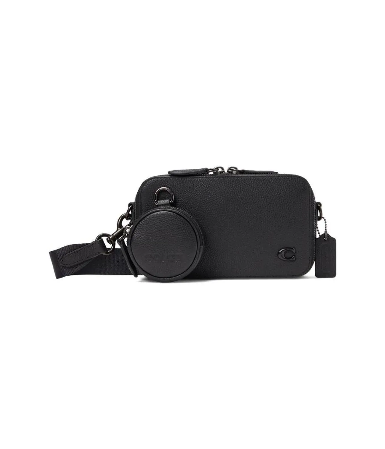 Charter Slim Crossbody in Pebble Leather with Sculpted C Hardware Branding