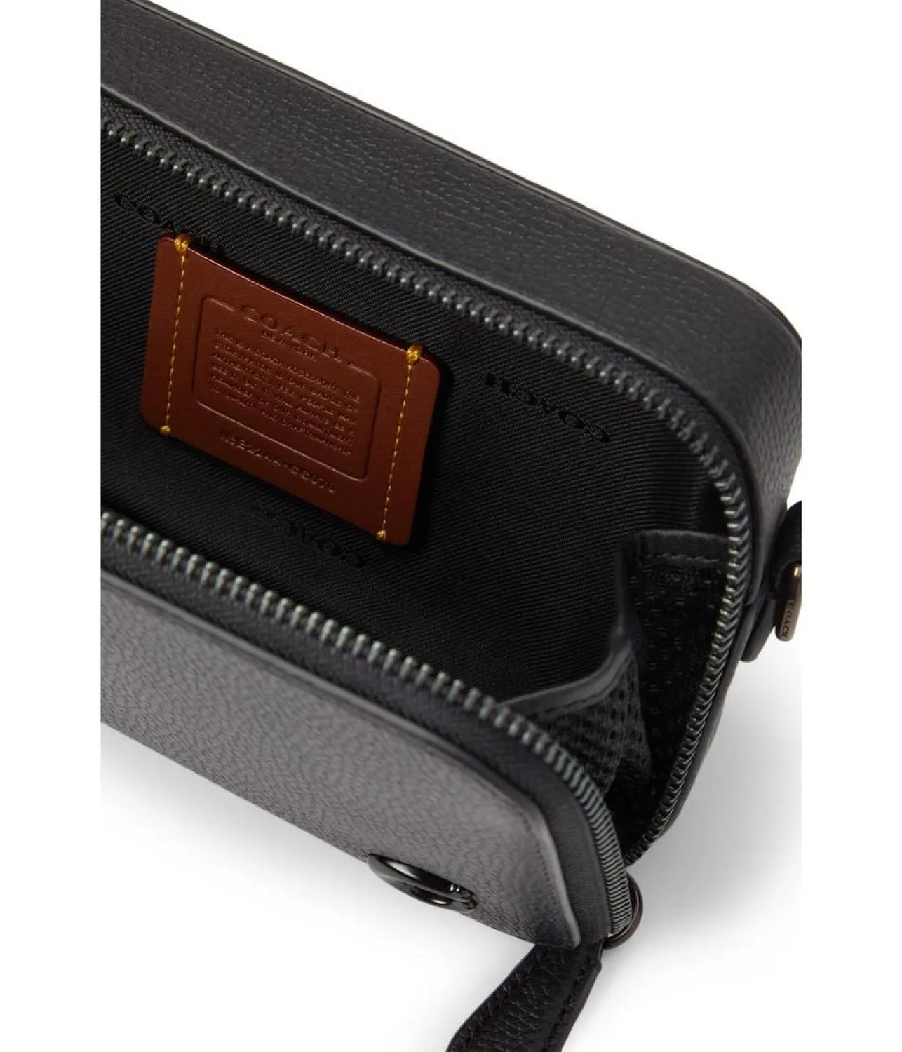 Charter Slim Crossbody in Pebble Leather with Sculpted C Hardware Branding