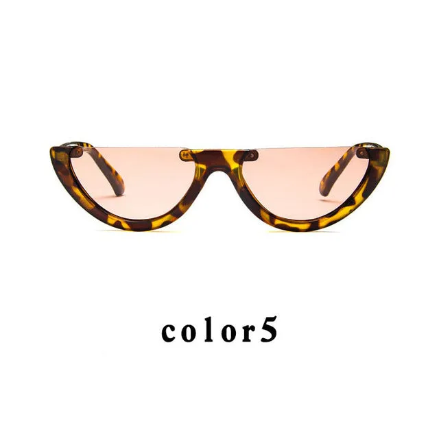 Cool Trendy Half Frame Sunglass