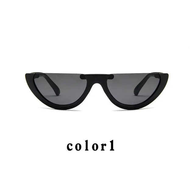 Cool Trendy Half Frame Sunglass