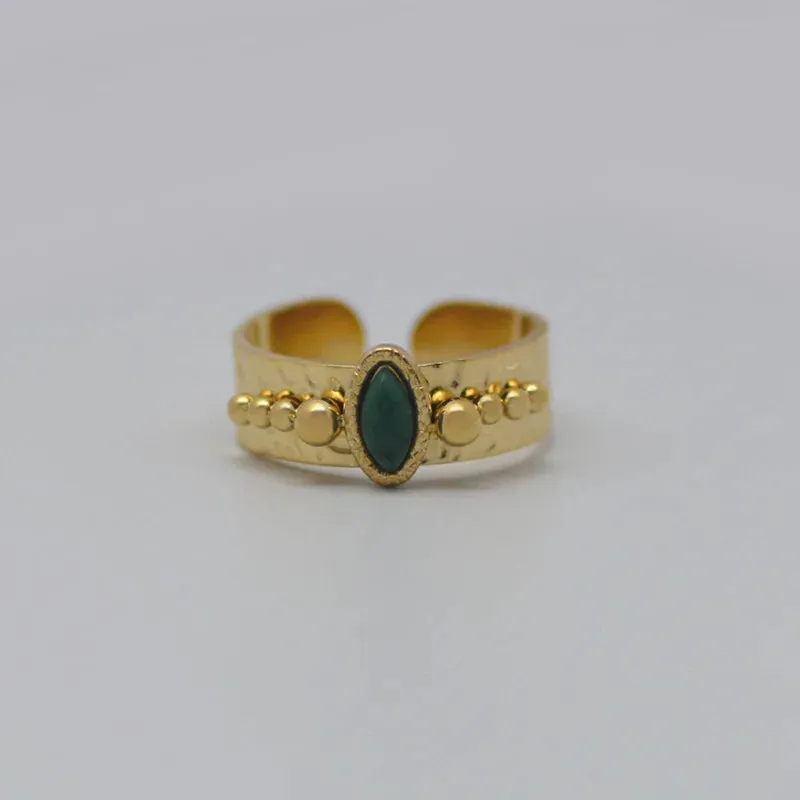 Creative Gold Plated Stainless Steel Rings