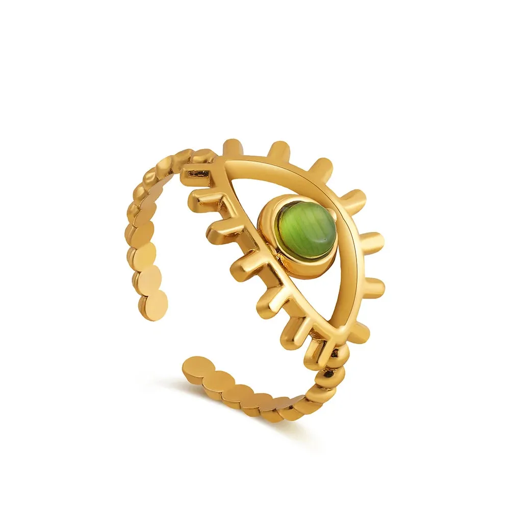 Creative Gold Plated Stainless Steel Rings