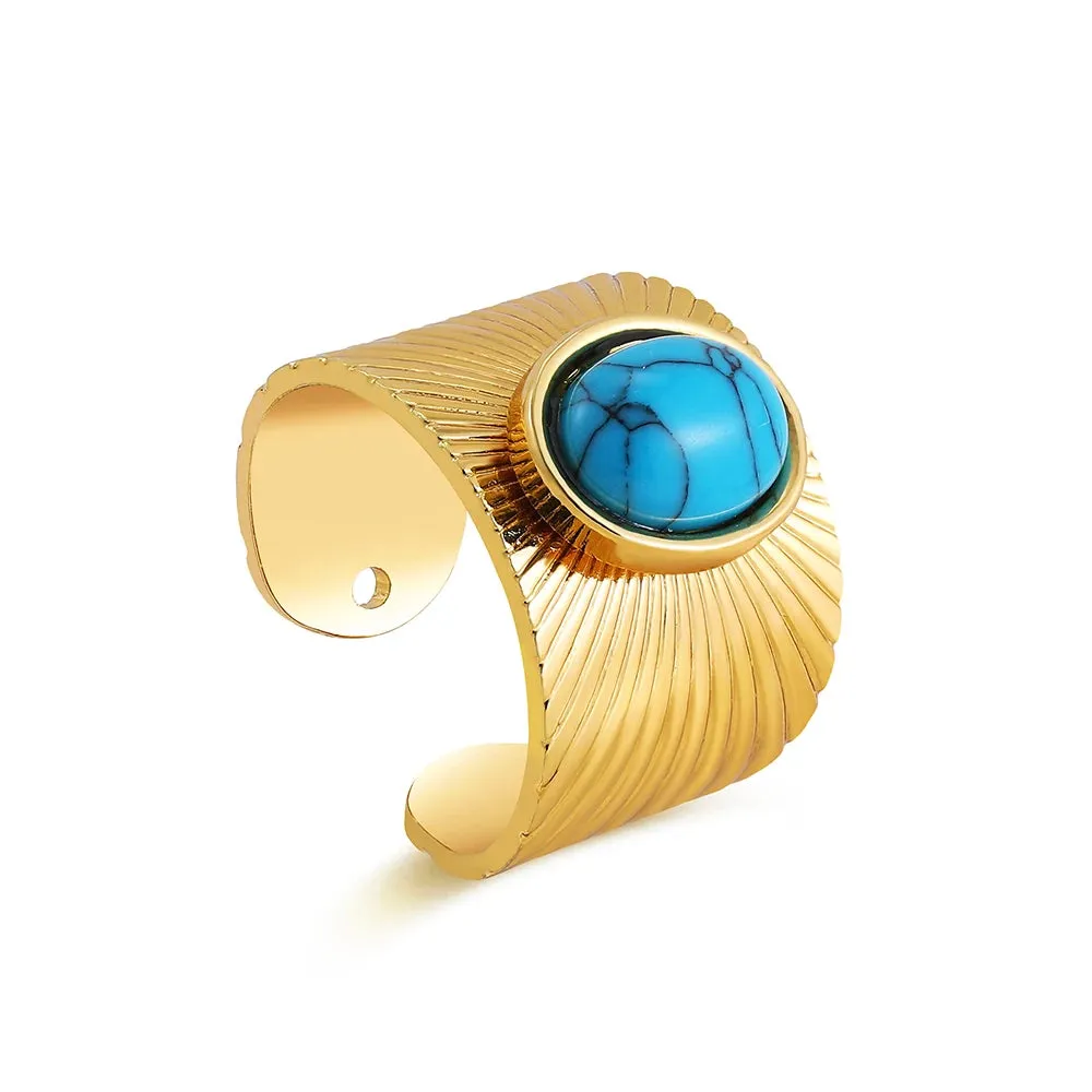 Creative Gold Plated Stainless Steel Rings