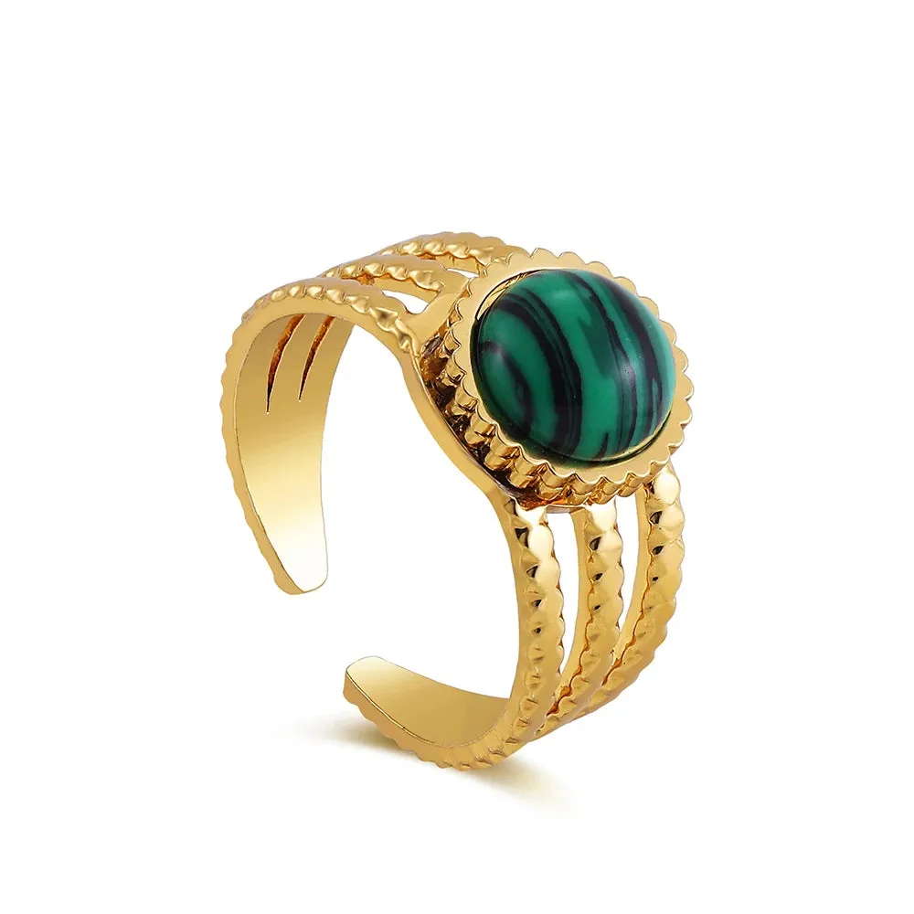 Creative Gold Plated Stainless Steel Rings