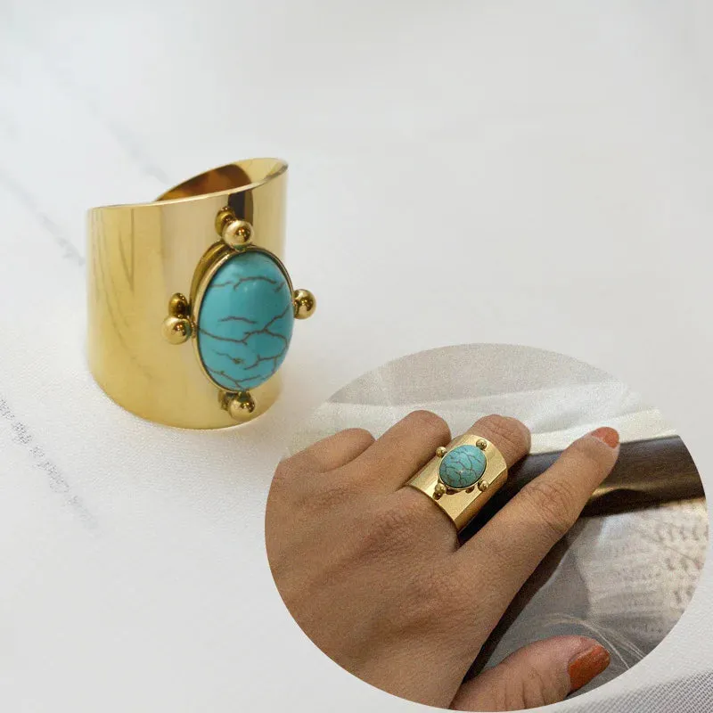 Creative Gold Plated Stainless Steel Rings