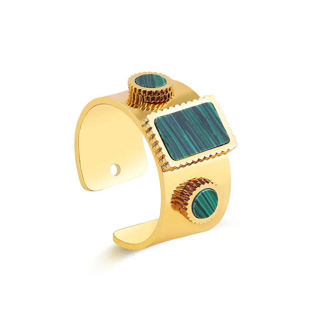 Creative Gold Plated Stainless Steel Rings